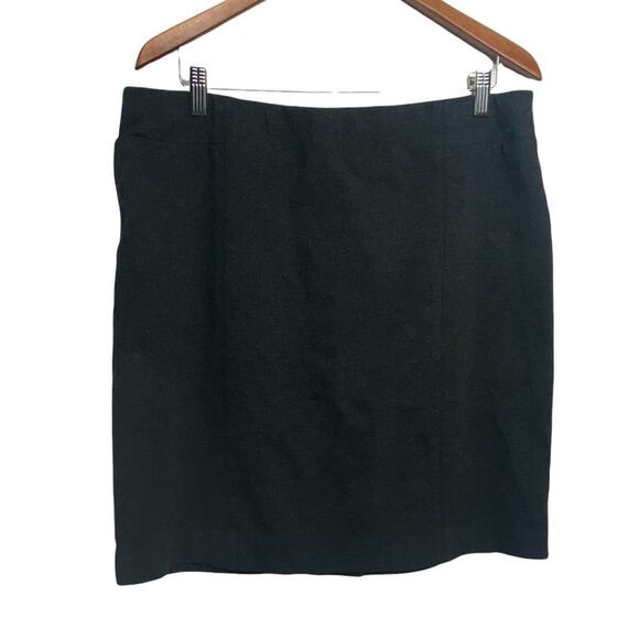 J. Jill Ponte Gray Pencil Skirt Large - Picture 1 of 5